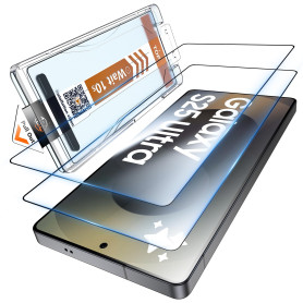 LK Verre Trempé pour Samsung S25 Ultra, Protection D'écran 2 Pcs Verre trempé HD Installation Automatique - Dureté 9H - Anti-Cho
