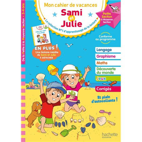 Sami et Julie - De la Petite à la Moyenne Section - Cahier de vacances 2025 5,77 €