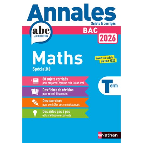 Annales Bac Maths Term. 2026 - Corrigé