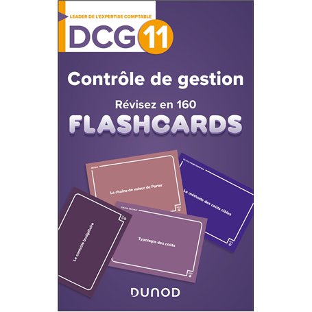 DCG 11 - Contrôle de gestion - révisez en 160 flashcards !