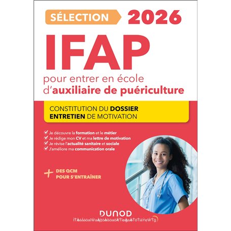 Sélection IFAP 2026 pour entrer en école d'auxiliaire de puériculture