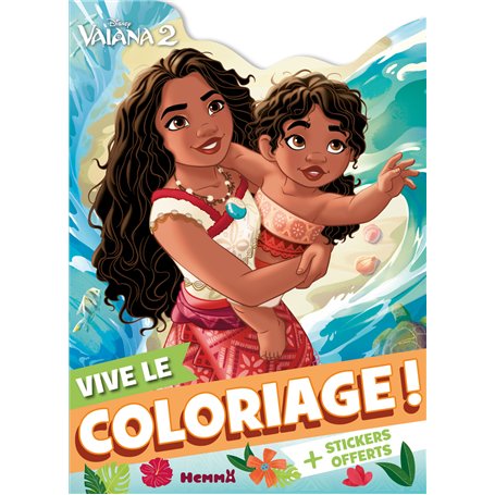 Disney Vaiana 2 - Vive le coloriage ! (Vaiana et Simea) - + Stickers offerts