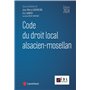 Code du droit local alsacien-mosellan 2024 48,92 €