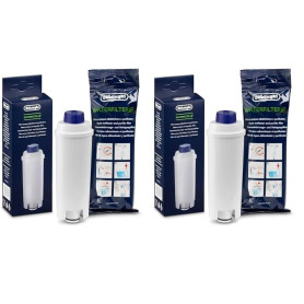 De'Longhi Cartouche Filtrante DLSC002, Filtre a Eau Machine a Café (Lot de 2)