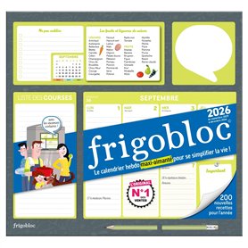 Frigobloc Hebdomadaire 2026 - Calendrier d'organisation familiale / sem (de sept. 2025 à déc. 2026)