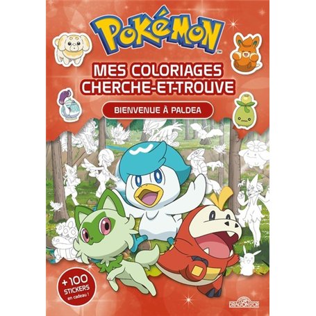 Pokémon - Mes coloriages cherche-et-trouve - Bienvenue à Paldea