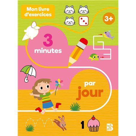 Mon livre d'exercices : 3 minutes par jour 3+