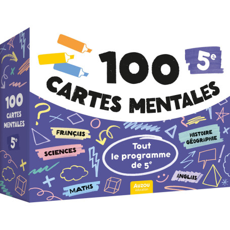 100 cartes mentales - tout le programme de 5e