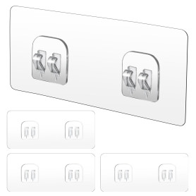 Lot De 4 Adhésifs De Rechange pour Support De Douche Crochets Adhésifs Puissants pour Support De Douche D'angle Étagère De Salle