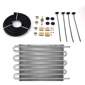 Refroidisseur d'huile de voiture Kit de refroidisseur d'huile de Transmission à distance de 8 rangées Kit de refroidisseur d'hui