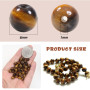 TOAOB 100pcs Perles Oeil de Tigre 6mm Perles Pierre pour Bracelet Naturelles Perle Rondes en Vrac de Pierres Gemme Énergie pour 