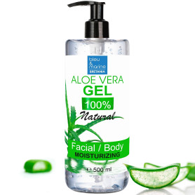 Gel d'Aloe Vera 100% Naturel | Hydratant Profond Visage et Corps | Anti-Âge et Anti-Rides | Après Soleil et Rasage | Masque Chev