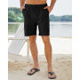 NANAMEEI Shorts Coton Lin Homme Été Shorts de Plage Décontractés Casual Bermudas Pants Taille avec Cordon Elastique