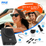 Pyle Caisson de Basse Voiture Amplifié 20 cm à Profil Bas - Système Subwoofer Actif Compact de 600 Watts, Enceinte Active sous S