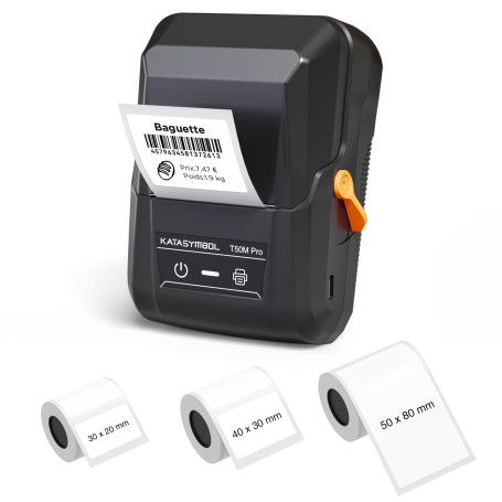 SUPVAN T50M Pro Étiqueteuse avec Larges Étiquettes Étanches, Compatible avec Smartphone & PC (Windows/macOS) pour la Rentrée, la