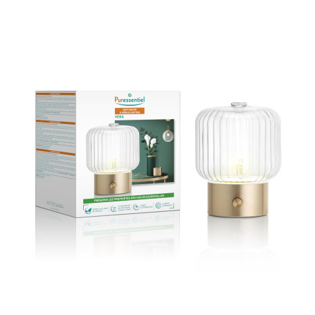 Puressentiel – Diffuseur d’huiles essentielles à nébulisation - VERA – Diffusion à froid – Eco-matériaux nobles et durables