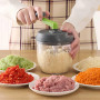 LULUWA Hachoir Manuel 900ml, Multi-oignons Déchiqueteuse de Légumes Avec 1 Mélangeur Cuisine Déchiqueteuse à L'ail Déchiqueteuse