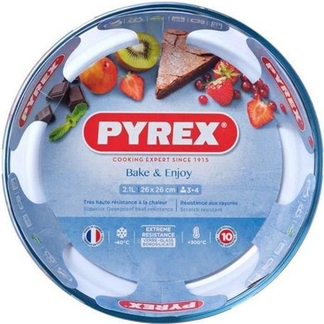Moule a manqué - PYREX - 1450155 - En verre borosilicate - 26 cm