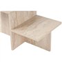 Table basse - HARMONY - Rectangulaire - Effet travertin - 80 x 40 x 40 cm