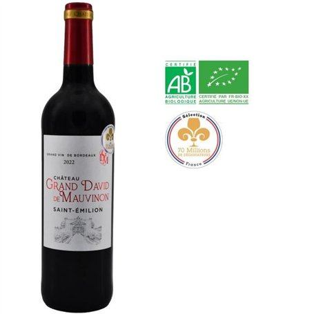 Château Grand David de Mauvignon 2022 Saint-Emilion - Vin rouge de Bordeaux