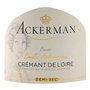 Emilie Ackerman Crémant de Loire Blanc Demi sec