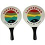 Set de raquettes bois de plage et 1 balle - LONGBOARD - VB1 - Enfant - Multicolore
