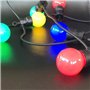 Guirlande lumineuse solaire - LUMISKY - PARTY GUINGUETTE SOLAR - 5.70 m - 8 modes - 10 globes multicolore LED
