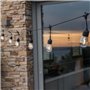 Guirlande lumineuse solaire - LUMISKY - MAFY SOLAR - 6.50 m - 10 ampoules a filament vintage - LED blanc chaud
