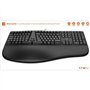 Clavier sans fil - Ergonomique - MOBILITY LAB - K30W - AZERTY - Multi-connexions - Noir