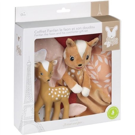 Coffret naissance - SOPHIE LA GIRAFE - Doudou Fanfan + Fanfan