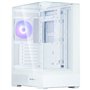 Boitier sans alimentation - ZALMAN P40 Prism Plus - Moyen tour - Format ATX - Blanc
