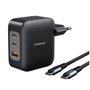 Chargeur mural INTENSO GaN W100ACC Noir 100 W