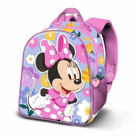 Cartable 3D avec roulettes Minnie Mouse Spring Rose