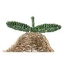 Centre de Table Home ESPRIT Vert Naturel Tropical 33 X 32 X 8 CM (2 Unités)