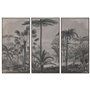 Jeu de 3 tableaux Home ESPRIT Marron Noir Palmiers 180 x 4 x 120 cm (3 Pièces)