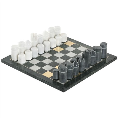 Jeu d'Échecs Home ESPRIT Laiton Marbre