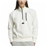 Sweat sans capuche homme Adidas City Es e Fleece Half-Zip Blanc XXL