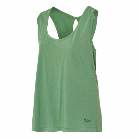 Maillot de Corps sans Manches pour Femme Joluvi Bambu Tank Mujer Verde Vert Vert foncé