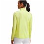 Tee-shirt Manches Longues Femme Under Armour Tech 1/2 Zip Jaune