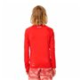 T-Shirt de Bain Rip Curl Wave Upf L/S Rouge