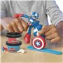 Pâte à modeler en argile Play-Doh Capitán América Set Stamper Shield Multicouleur