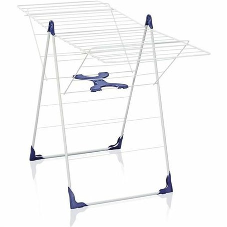 Corde à linge Leifheit 81408 CLASSIC 200 Flex Acier polypropylène Plastique Bleu Blanc 20 m