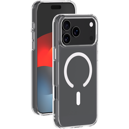 Coque MagSafe iPhone 17 Pro Max Hybride Transparente Bigben