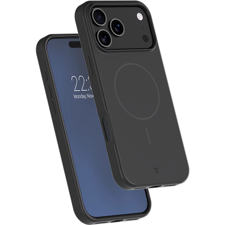 Coque renforcée MagSafe iPhone 17 Pro Max SILICONE 2m Noire + Garantie à vie Force Case