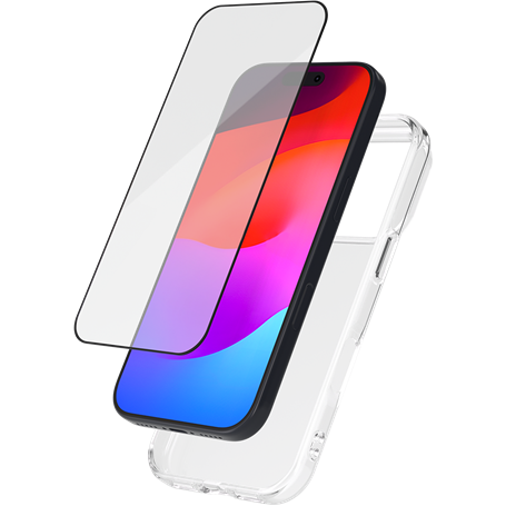 Pack 2 en 1 Coque iPhone 17 Pro Souple Transparente + Protège écran 2.5D + SmartFrame™ - Certifié GRS Bigben