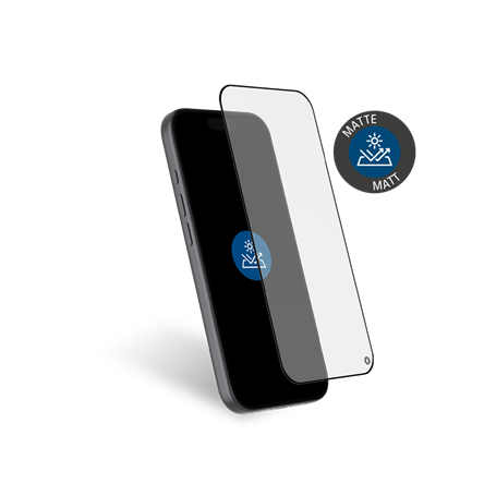 Protège écran iPhone 17 Pro Mat Anti-reflet 2.5D Verre trempé + Garantie à vie - Certifié GRS Force Glass