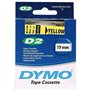 Dymo D2 Rubans support 19 mm x 10 m Jaune