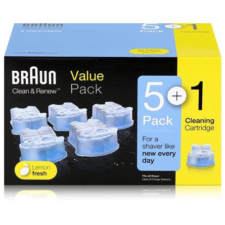 Braun - CCR 5+1 - Pack de 6 Cartouches "Clean & Renew" + Support (Edition Limitée)