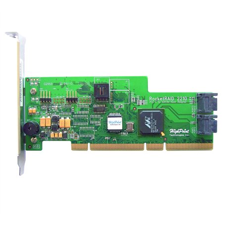 HighPoint RocketRAID Contrôleur Raid 2210 4 canaux Contrôleur Raid PCI-X SATA 3 Go/s