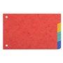 Exacompta - Réf. 604E - Paquet de 10 intercalaires pour fiches bristol en vértiable carte lustrée souple 225g/m2 FSC® avec 4 ong